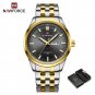 GB-BOX_Men's Watches Luxury Quartz Wristwatch Waterproof Male Stainless Steel Date Week Luminous Clo
