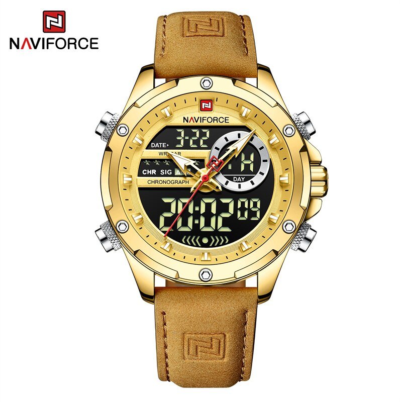 GGLABN_Arrival    Watches Luxury Leather strap Casual Business Men's Clock Male Sport Waterproof Wri