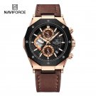 RGBDBN_Leather Men's Watch Leisure Business Men Quartz Watches Chronograph Sport Clock