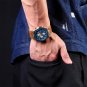 SBB_Leather Men's Watch Leisure Business Men Quartz Watches Chronograph Sport Clock