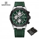 SGNGN-BOX_Leather Men's Watch Leisure Business Men Quartz Watches Chronograph Sport Clock