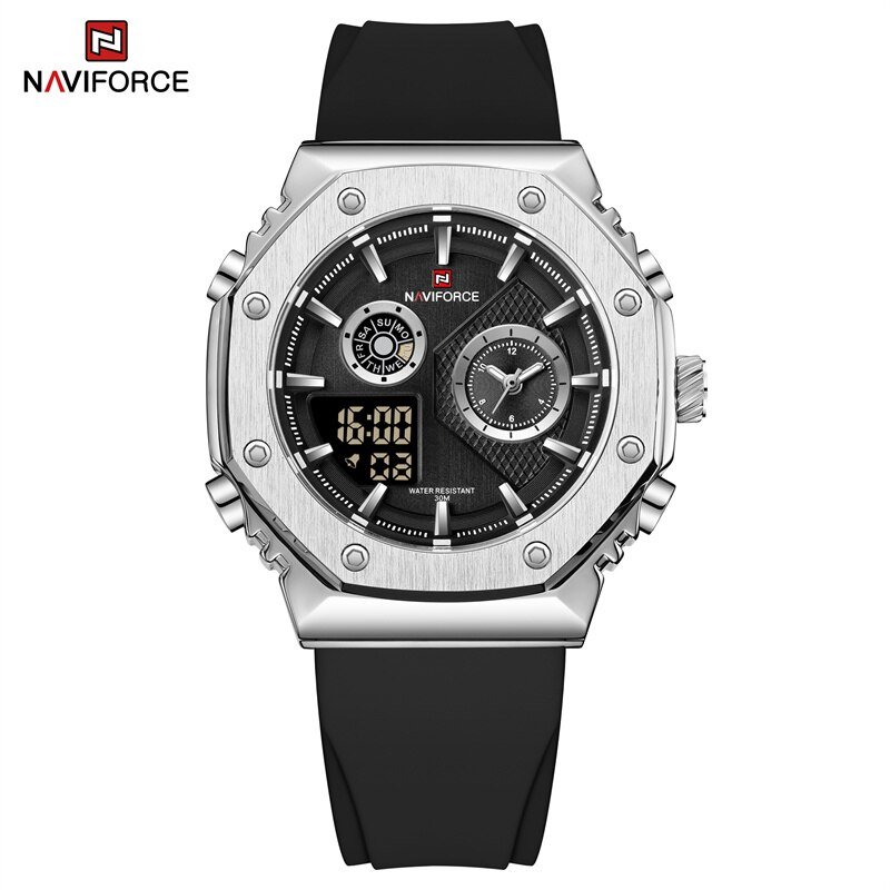 SBB_Casual LED Watch for Men Waterpeoof Military Sports Watches Men Digital Wristwatches Silicone Cl