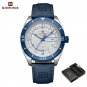 SWD.BE-BOX_Luxury Men's Sports Watches Waterproof Leather Strap Wristwatch Casual Luminous Clock    