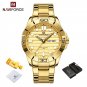 GG BOX_Brand Men's Luxury Stainless Steel Quartz Wrist Watches for Male Casual Luminous Water Resist