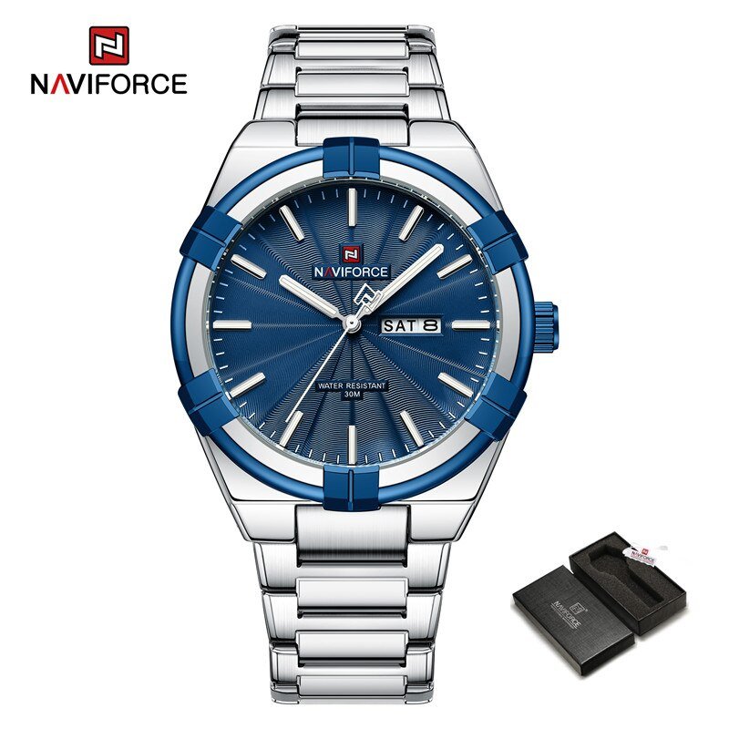 SBE-BOX_Brand Men's Watches Waterproof Luxury Business Stainless Steel Quartz Wristwatch Luminous
