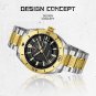 GB_Watches for Men Luxury Sport Quartz Clock Luminous Calendar Stainless Steel Waterproof Wristwatch