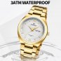SW_Luxury High Quality Men Watch Stainless Steel Waterproof Week Date Quartz Wristwatch