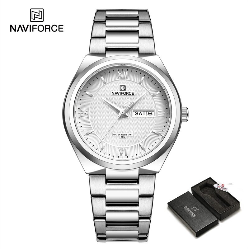 SW-BOX_Luxury High Quality Men Watch Stainless Steel Waterproof Week Date Quartz Wristwatch