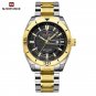 GB_Watch for Men Luxury Quartz Wristwatch Stainless Steel Strap Business Casual Waterproof  Luminous