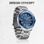 SBE-BOX_Watch for Men Luxury Quartz Wristwatch Stainless Steel Strap Business Casual Waterproof  Lum