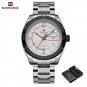 SW-BOX_Watch for Men Luxury Quartz Wristwatch Stainless Steel Strap Business Casual Waterproof  Lumi
