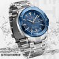 SW-BOX_Watch for Men Luxury Quartz Wristwatch Stainless Steel Strap Business Casual Waterproof  Lumi