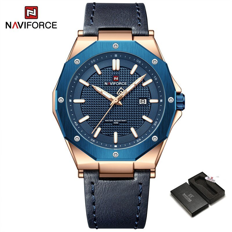 RGBEBE-BOX_Men Watch Luxury Calendar Leather Strap Quartz Waterproof Sports Wristwatches    2023
