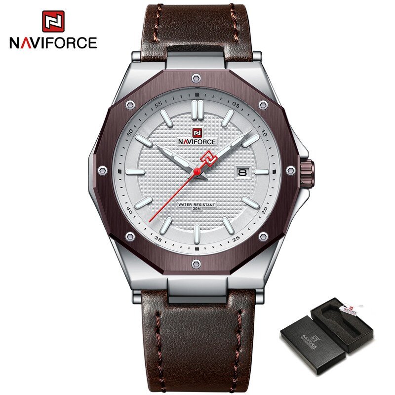 SWD.BN-BOX_Men Watch Luxury Calendar Leather Strap Quartz Waterproof Sports Wristwatches    2023