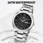 SB-BOX_Luxury Men's Watches Business Quartz Stainless Steel Strap Waterproof Date Male Wristwatch