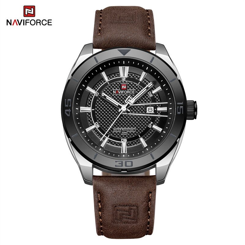 SBD.BN_2023   Leather Strap Men's Watches Casual Quartz Wristwatches Waterproof Luminous Clock