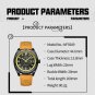 SGL.BN-BOX_2023   Leather Strap Men's Watches Casual Quartz Wristwatches Waterproof Luminous Clock