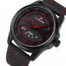 BRB_Men Casual Watches Men's Quartz Clock Man Leather Strap Army Military Sports Wrist Watch