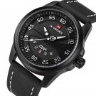 BWB_Men Casual Watches Men's Quartz Clock Man Leather Strap Army Military Sports Wrist Watch