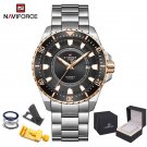 SRGB_2022  Mechanical Men Watch Sport Waterproof 100m Diving Wristwatch Full Stainless Steel Clock