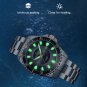 SRGBE_2022  Mechanical Men Watch Sport Waterproof 100m Diving Wristwatch Full Stainless Steel Clock