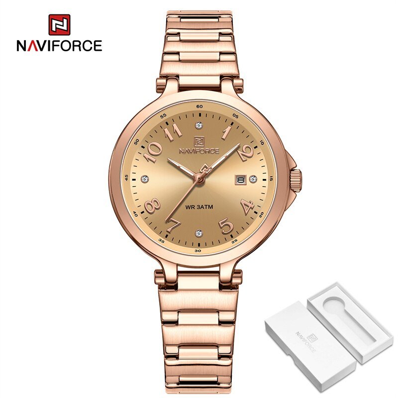RGRG-BOX_2023 Simple Women's Watches Stainless Steel Luxury Wristwatches Luminous Charming Girl Cloc