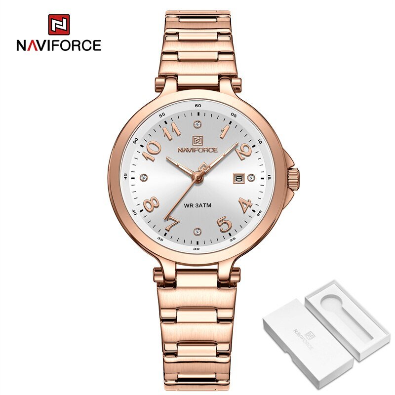 RGW-BOX_2023 Simple Women's Watches Stainless Steel Luxury Wristwatches Luminous Charming Girl Clock