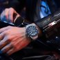 Silver black box_Men Watch 2022 Sports Chronograph Wristwatches Stainless Steel Strap with Auto Date