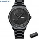 Black box_Men's Watches Casual Business Quartz Stainless Steel Band with Auto Date Luminous Hands