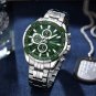 black box_Men's Watches Business Multifunction Quartz Chronograph with Auto Date and Luminous Hands