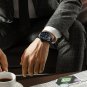 silver_Men Watches Luxury Stainless Steel Business Classic Calendar Waterproof Quartz