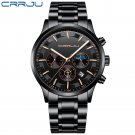 black rose_Men Watches Quartz Steel  Luxury Calendar Watch Sports Chronograph Clock