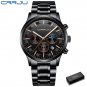 black rose box_Men Watches Quartz Steel  Luxury Calendar Watch Sports Chronograph Clock