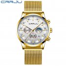 M-Gold_Men Watches Quartz Steel  Luxury Calendar Watch Sports Chronograph Clock