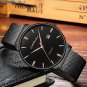 gold white_Men Watch Quartz Casual Ultra-thin Wristwatches with Date
