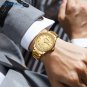 Gold black box_Men's Watch Waterproof Luminous Luxury Sports Quartz Military with Auto Date