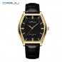 Black gold_Ultra Thin Quartz Watch for Men Casual Slim Mesh Steel Waterproof Sport Wristwatch