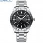Silver_Men Watch Quartz Wristwatches for Men Golden Clock Stainless Steel Male Watches with Luminous