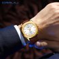 Gold black box_Casual Minimalista Quartz Men's Watches with Leather Strap Simple Luminous Hands Male