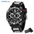 Black box_Men Watch Quartz Sports Business Luxury Silicone Watch 3ATM Waterproof Date Clock with Lum