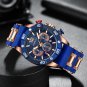 Black box_Men Watch Quartz Sports Business Luxury Silicone Watch 3ATM Waterproof Date Clock with Lum