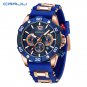 Blue box_Men Watch Quartz Sports Business Luxury Silicone Watch 3ATM Waterproof Date Clock with Lumi