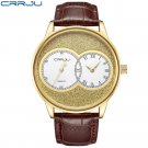 A-Gold_Mens Watches  Luxury Quartz Watch Men Casual  Waterproof Sport Watch with Leather Strap