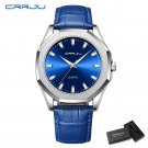 Blue box_Mens Watches  Luxury Quartz Watch Men Casual  Waterproof Sport Watch with Leather Strap