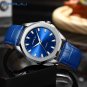 Gold black box_Mens Watches Luxury Quartz Watch Men Casual Waterproof Sport Watch with Leather Str