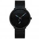 black blue_Men Watch  Watch Women Quartz Dress Watch for Men Dress Watches Unisex Ultra Thin Wristwa