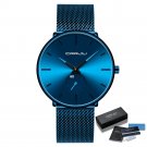 blue blue BOX_Men Watch  Watch Women Quartz Dress Watch for Men Dress Watches Unisex Ultra Thin Wris