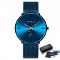 blue rose BOX_Men Watch  Watch Women Quartz Dress Watch for Men Dress Watches Unisex Ultra Thin Wris