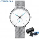 silver white BOX_Men Watch  Watch Women Quartz Dress Watch for Men Dress Watches Unisex Ultra Thin W