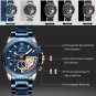 Silver Black Box_Men Watch Classic Business Waterproof Chronograph Quartz Wristwatch Casual Date Dis
